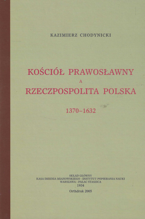 Stara Szuflada Kościół Prawosławny A Rzeczpospolita Polska 1370 1632 5669